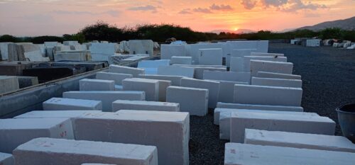 Vietnam White block Marble